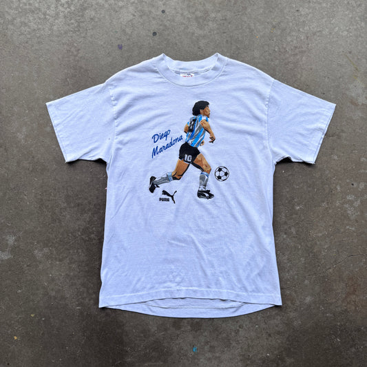 1990s Diego Maradona puma tee
