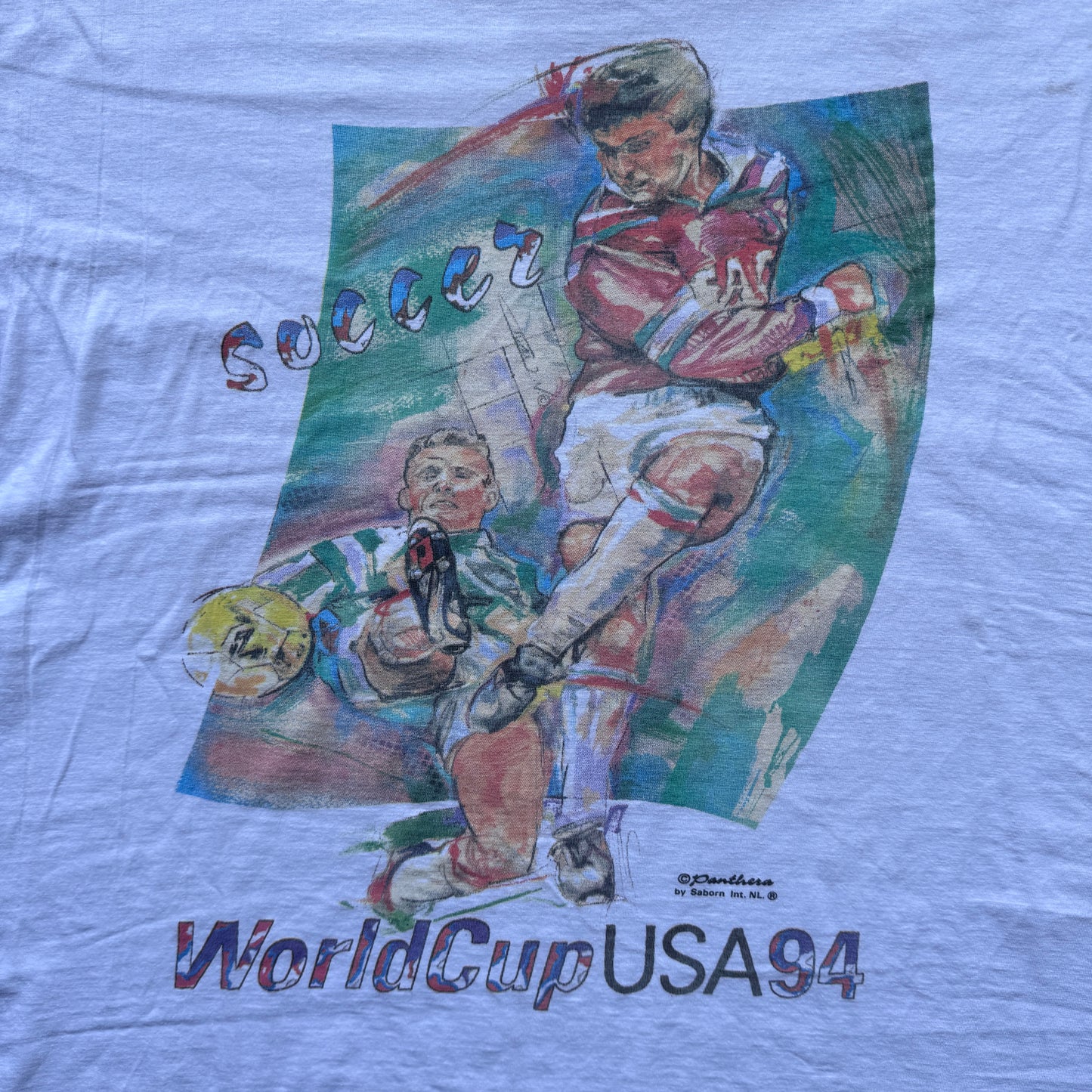 Vintage 1994 World Cup art tee promo