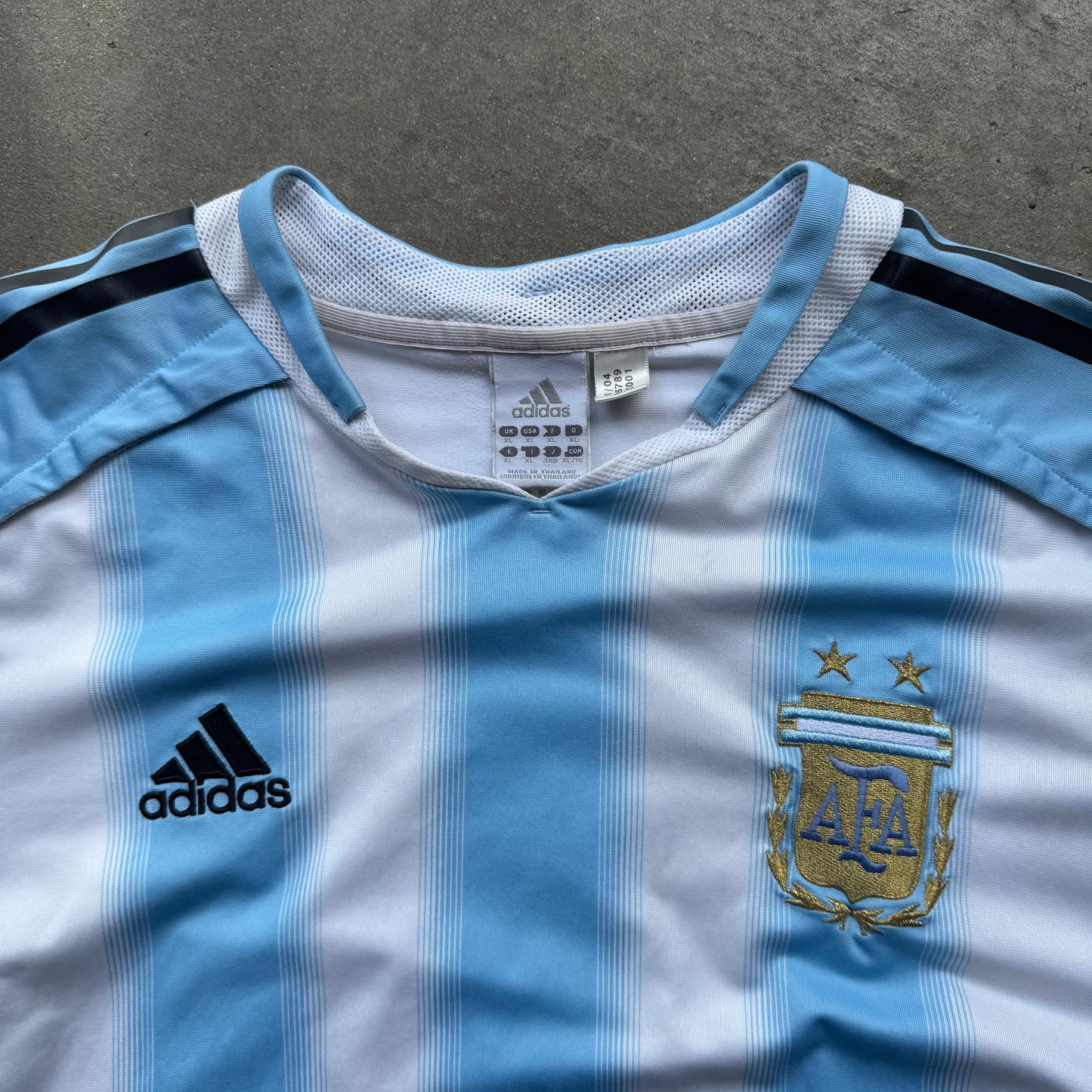 Vintage Adidas Argentina 2004-2005 Home Jersey